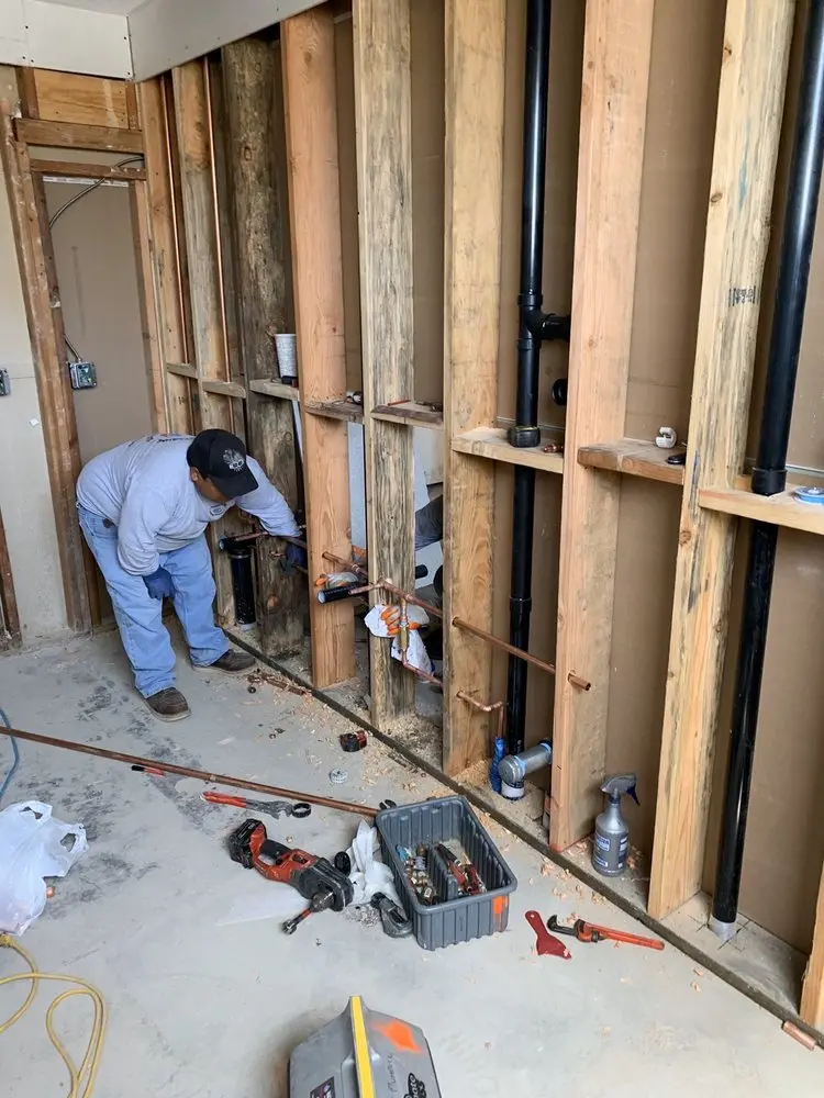 Commercial rough-in plumbing for Trenchless Sewer Repair in Aurora Knolls at Hutchinson Heights